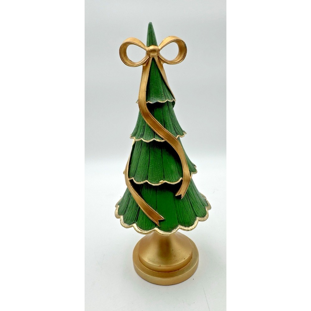 Robert Stanley Christmas Classics Christmas Tree Wrapped With Gold Bow - Small
